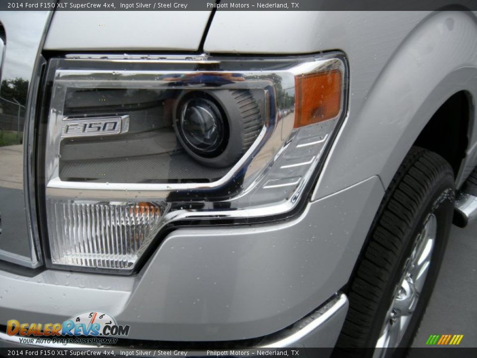 2014 Ford F150 XLT SuperCrew 4x4 Ingot Silver / Steel Grey Photo #9