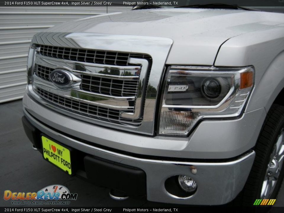 2014 Ford F150 XLT SuperCrew 4x4 Ingot Silver / Steel Grey Photo #10