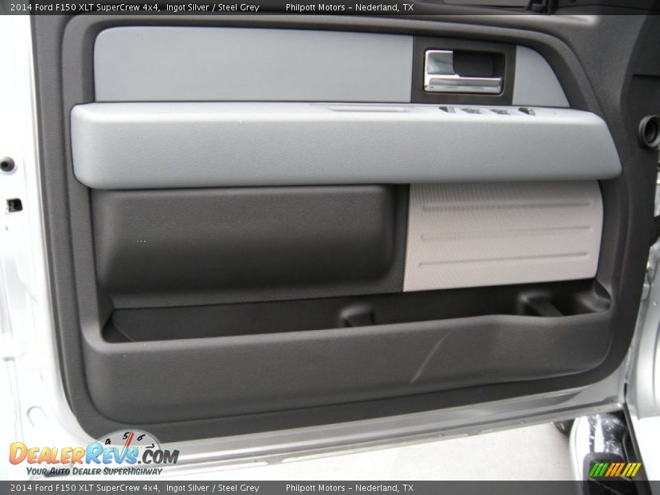 2014 Ford F150 XLT SuperCrew 4x4 Ingot Silver / Steel Grey Photo #25