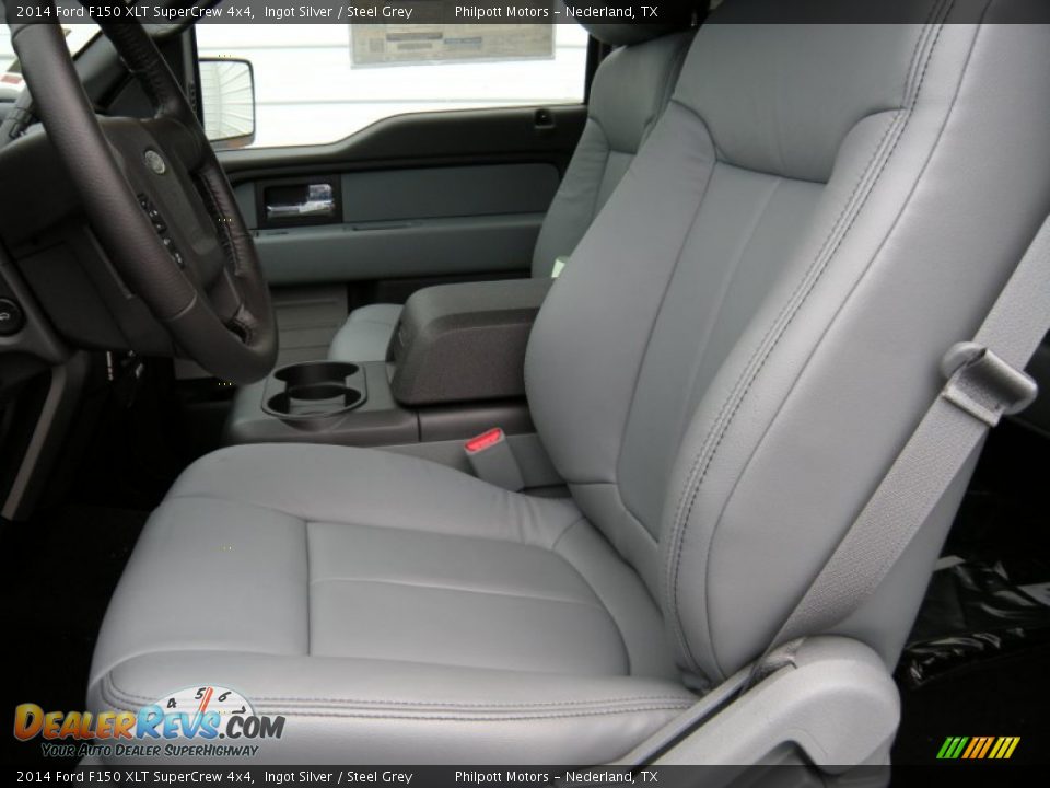 2014 Ford F150 XLT SuperCrew 4x4 Ingot Silver / Steel Grey Photo #27