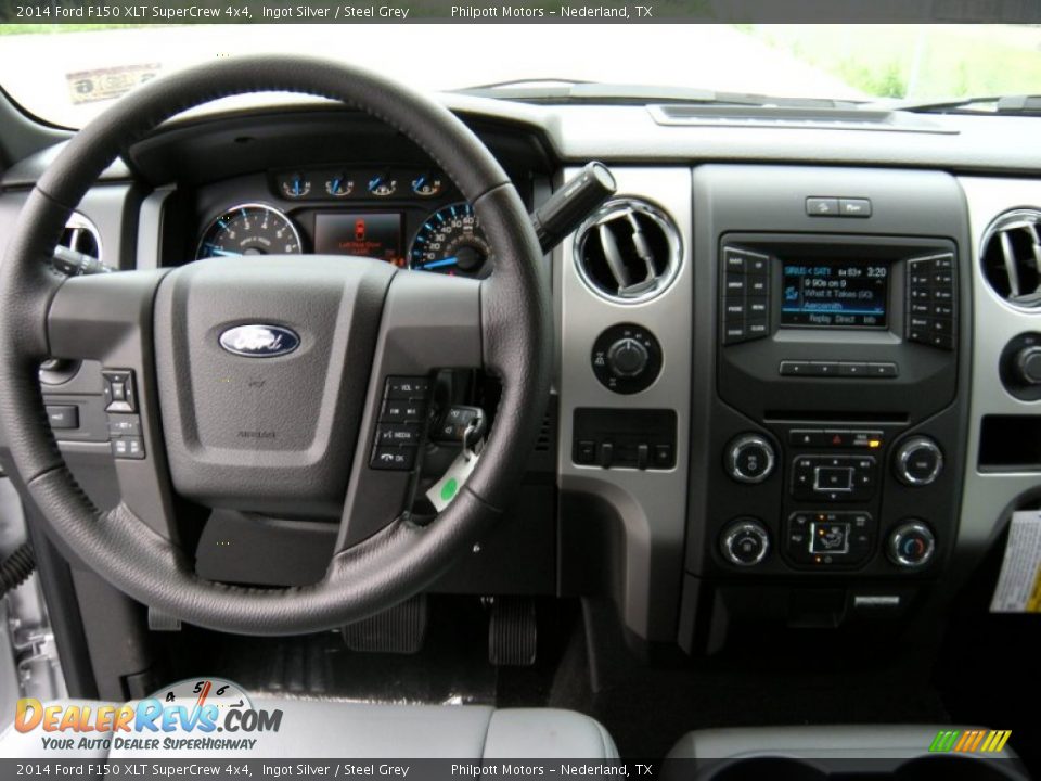 2014 Ford F150 XLT SuperCrew 4x4 Ingot Silver / Steel Grey Photo #29