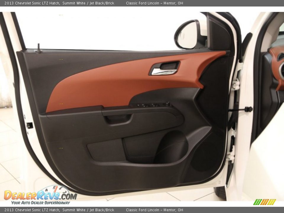 2013 Chevrolet Sonic LTZ Hatch Summit White / Jet Black/Brick Photo #4