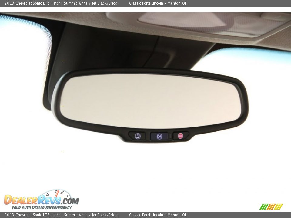 2013 Chevrolet Sonic LTZ Hatch Summit White / Jet Black/Brick Photo #8
