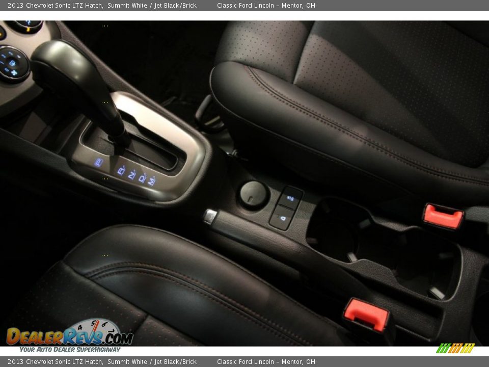 2013 Chevrolet Sonic LTZ Hatch Summit White / Jet Black/Brick Photo #18
