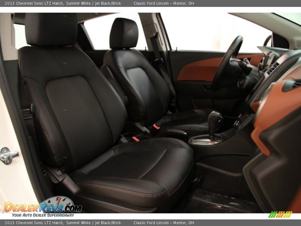 2013 Chevrolet Sonic LTZ Hatch Summit White / Jet Black/Brick Photo #19