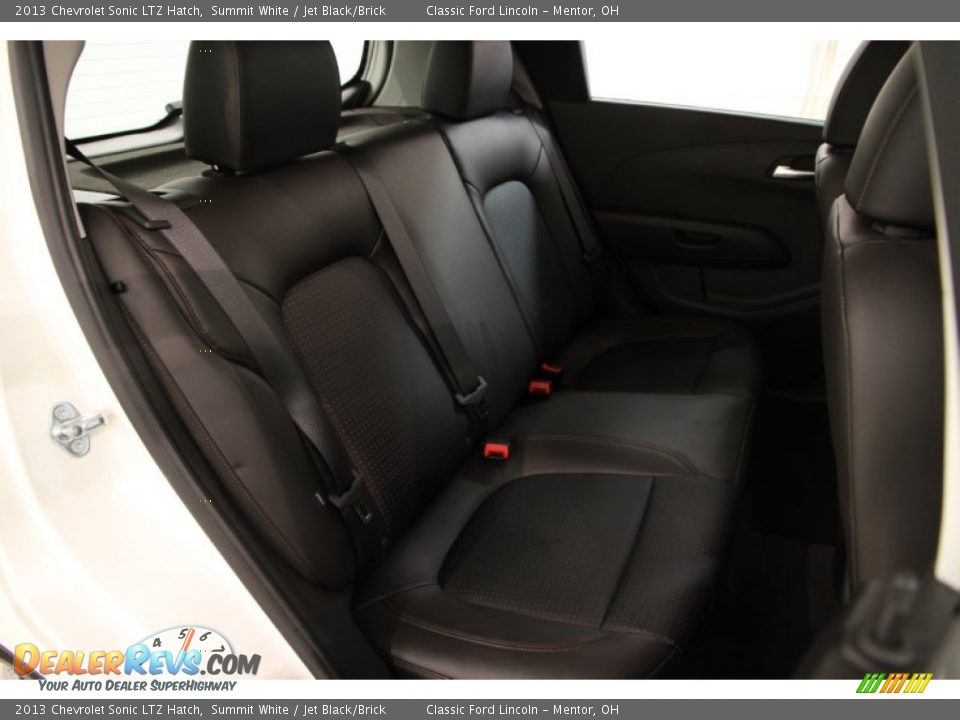 2013 Chevrolet Sonic LTZ Hatch Summit White / Jet Black/Brick Photo #20
