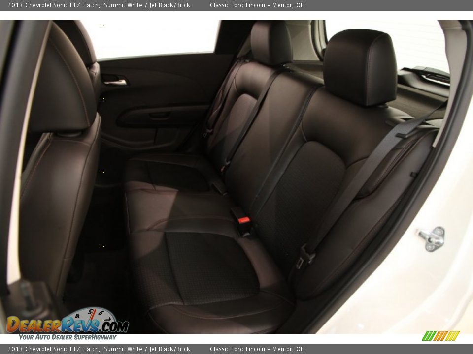 2013 Chevrolet Sonic LTZ Hatch Summit White / Jet Black/Brick Photo #21