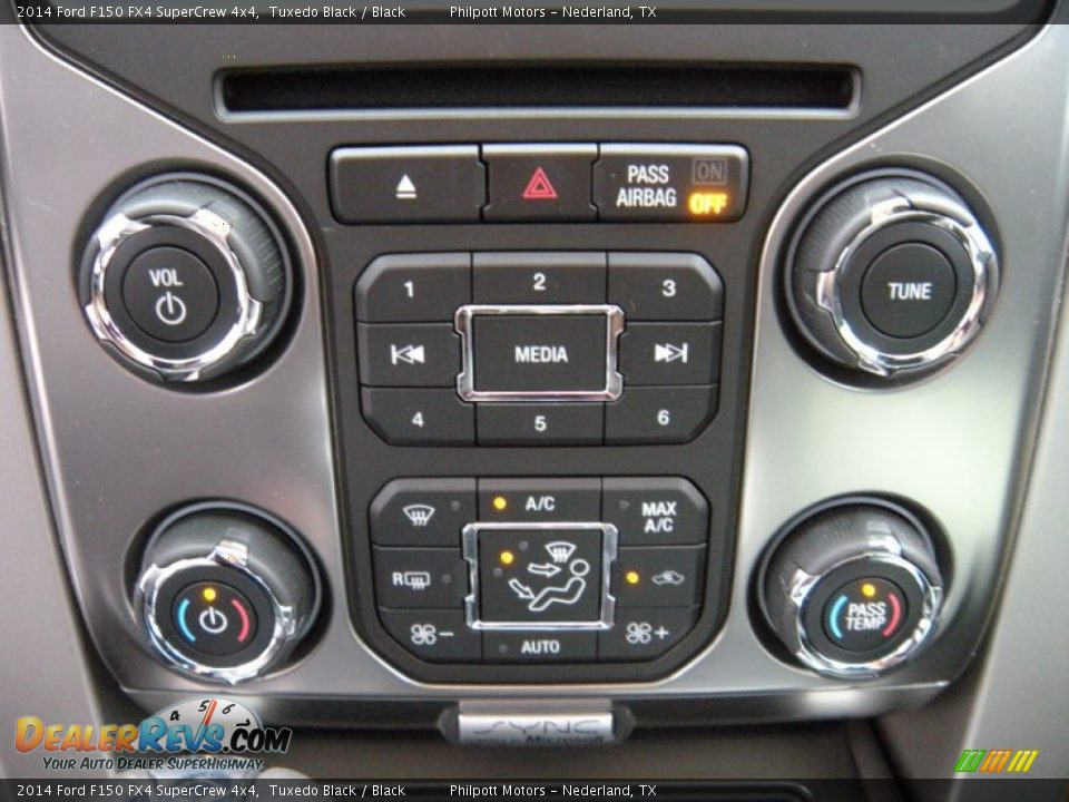 2014 Ford F150 FX4 SuperCrew 4x4 Tuxedo Black / Black Photo #33