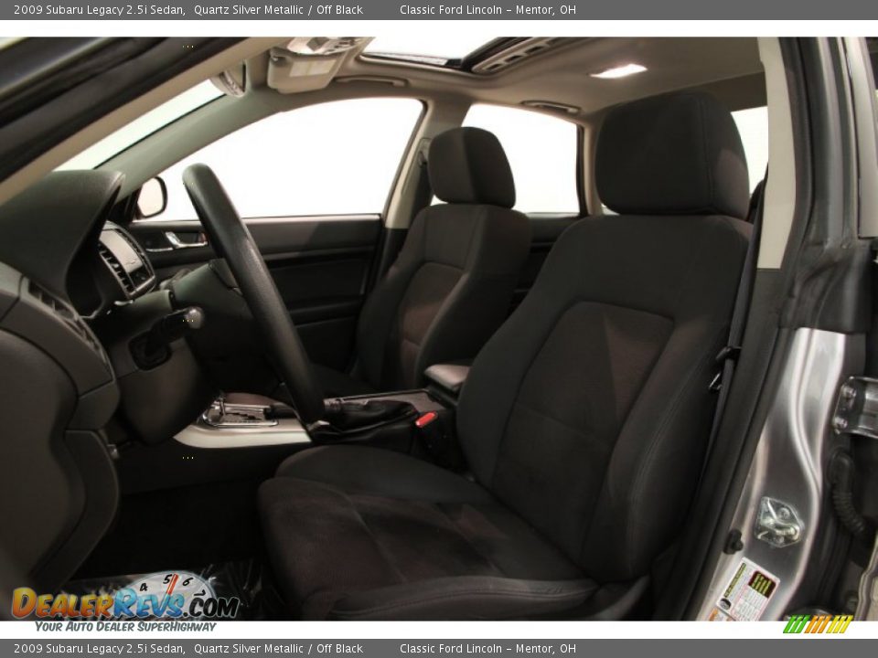 2009 Subaru Legacy 2.5i Sedan Quartz Silver Metallic / Off Black Photo #5