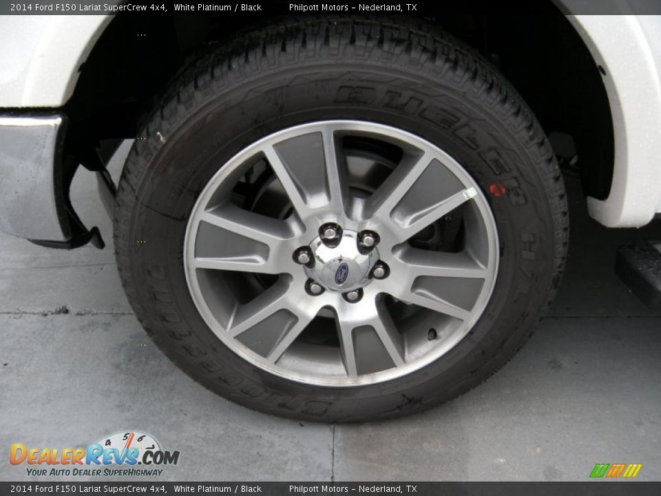 2014 Ford F150 Lariat SuperCrew 4x4 White Platinum / Black Photo #11