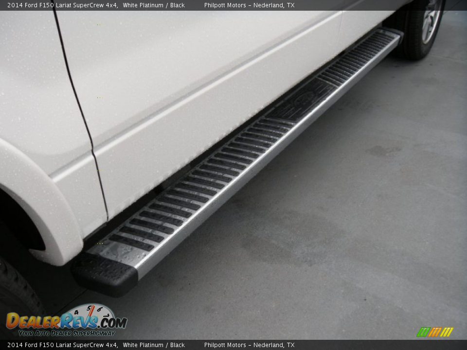2014 Ford F150 Lariat SuperCrew 4x4 White Platinum / Black Photo #12