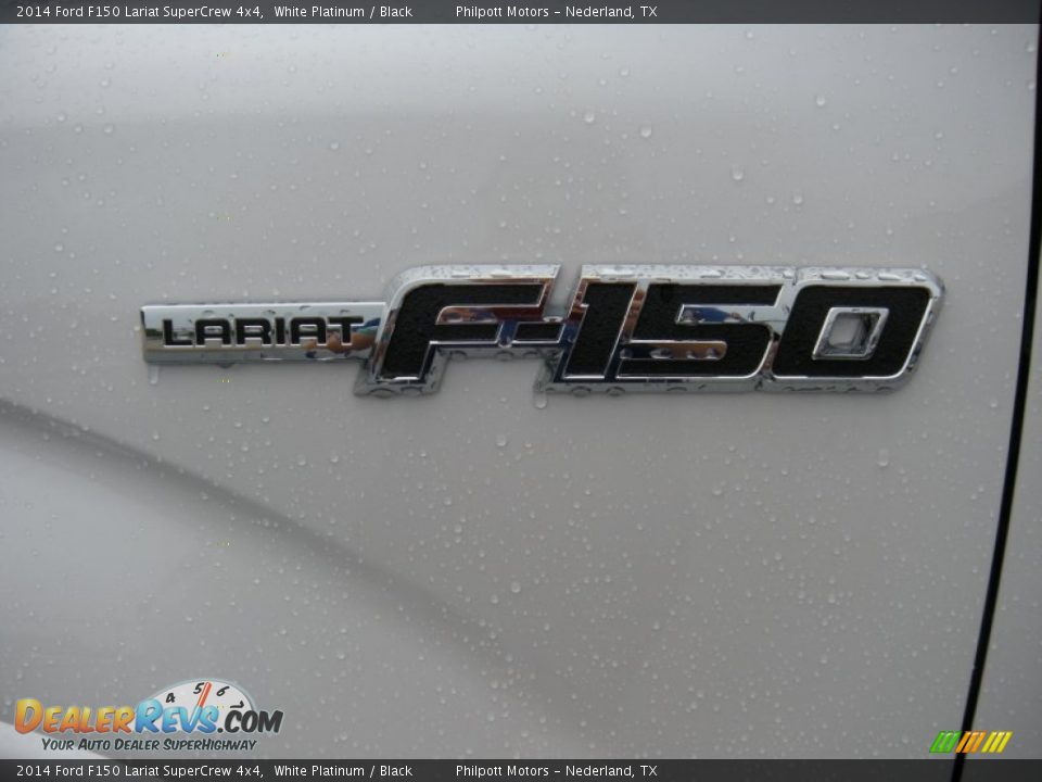2014 Ford F150 Lariat SuperCrew 4x4 White Platinum / Black Photo #13