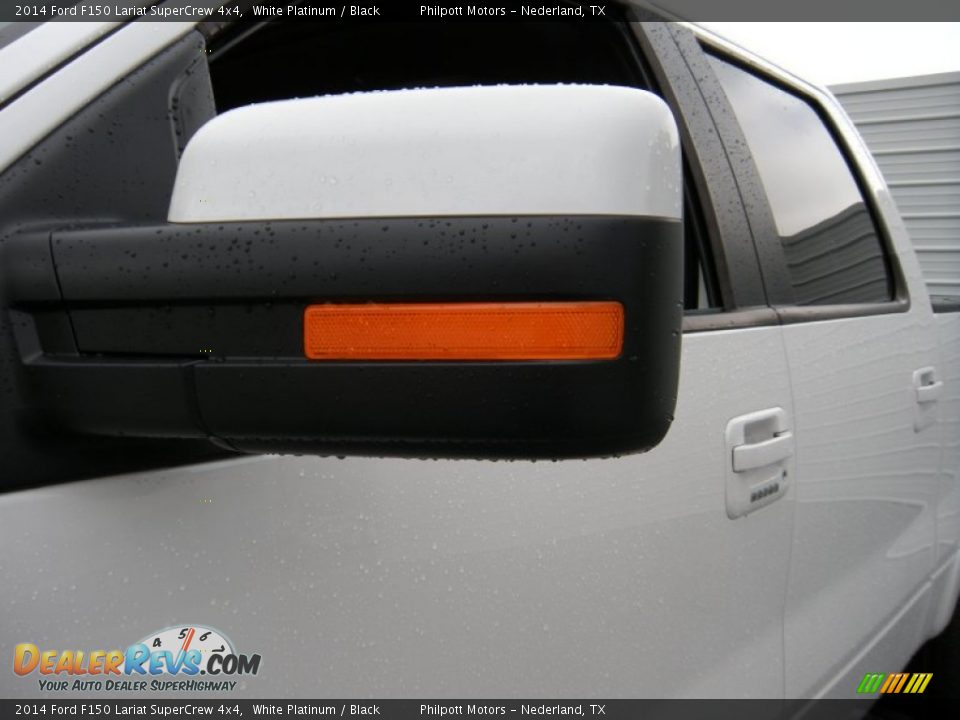 2014 Ford F150 Lariat SuperCrew 4x4 White Platinum / Black Photo #14