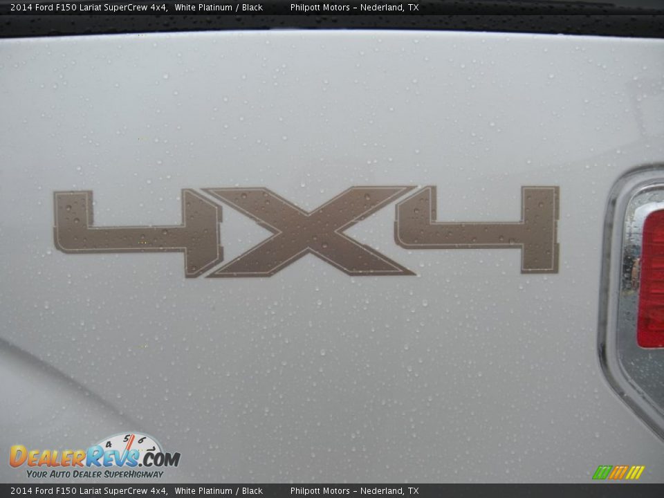 2014 Ford F150 Lariat SuperCrew 4x4 White Platinum / Black Photo #17