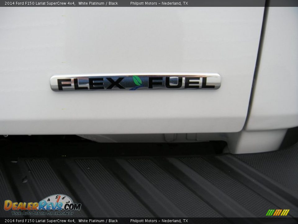 2014 Ford F150 Lariat SuperCrew 4x4 White Platinum / Black Photo #18
