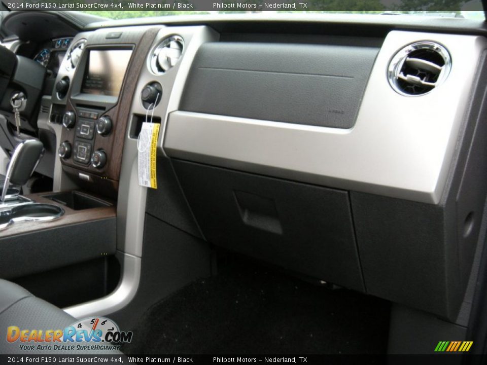 2014 Ford F150 Lariat SuperCrew 4x4 White Platinum / Black Photo #20
