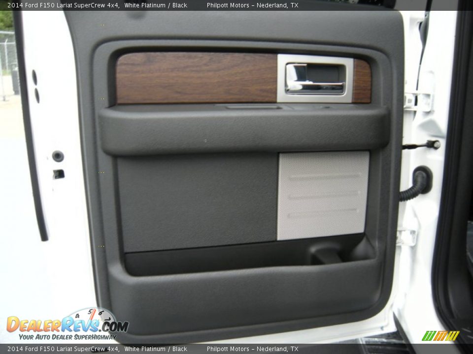 2014 Ford F150 Lariat SuperCrew 4x4 White Platinum / Black Photo #22