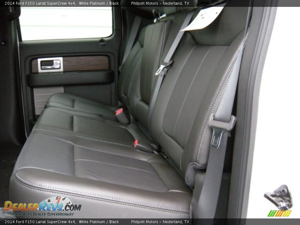 2014 Ford F150 Lariat SuperCrew 4x4 White Platinum / Black Photo #23