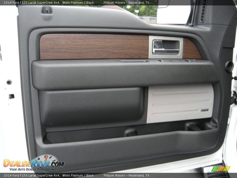 2014 Ford F150 Lariat SuperCrew 4x4 White Platinum / Black Photo #24