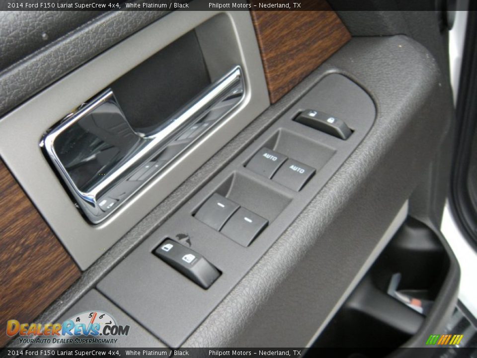 2014 Ford F150 Lariat SuperCrew 4x4 White Platinum / Black Photo #25