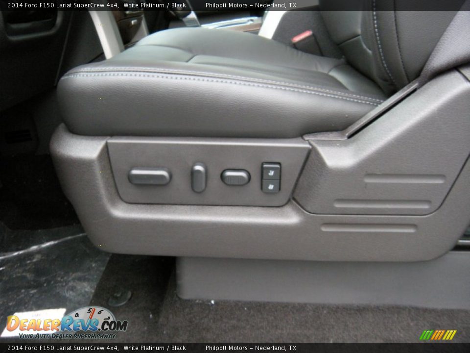 2014 Ford F150 Lariat SuperCrew 4x4 White Platinum / Black Photo #27
