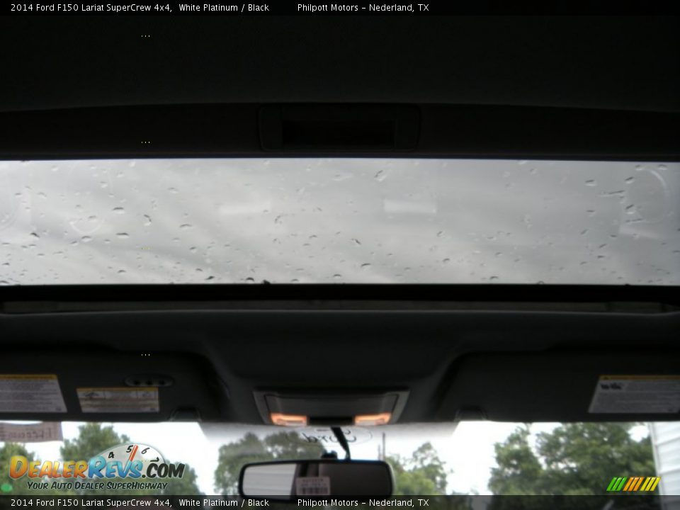 2014 Ford F150 Lariat SuperCrew 4x4 White Platinum / Black Photo #28