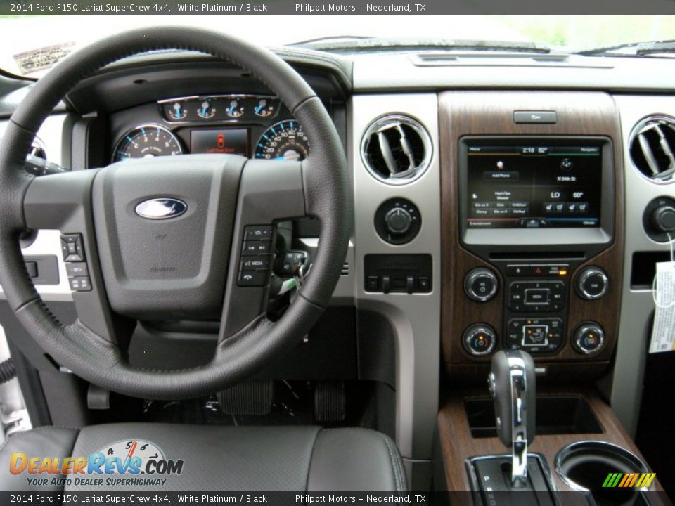 2014 Ford F150 Lariat SuperCrew 4x4 White Platinum / Black Photo #29