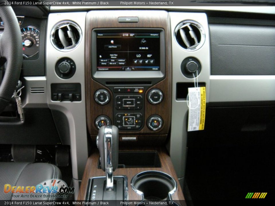2014 Ford F150 Lariat SuperCrew 4x4 White Platinum / Black Photo #30