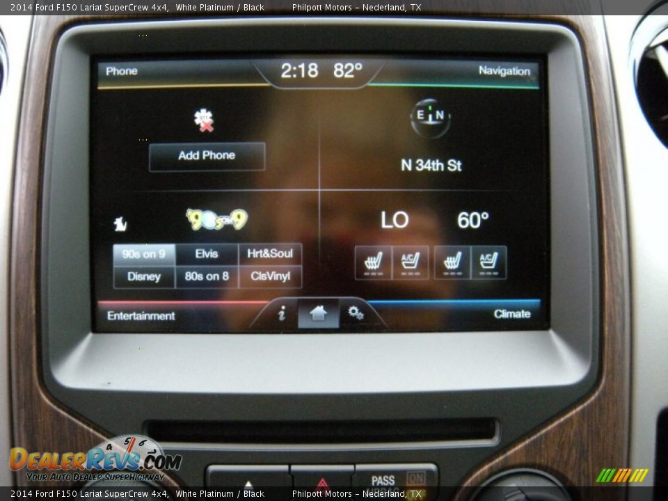 2014 Ford F150 Lariat SuperCrew 4x4 White Platinum / Black Photo #31