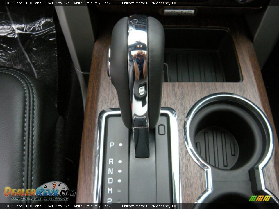 2014 Ford F150 Lariat SuperCrew 4x4 White Platinum / Black Photo #33