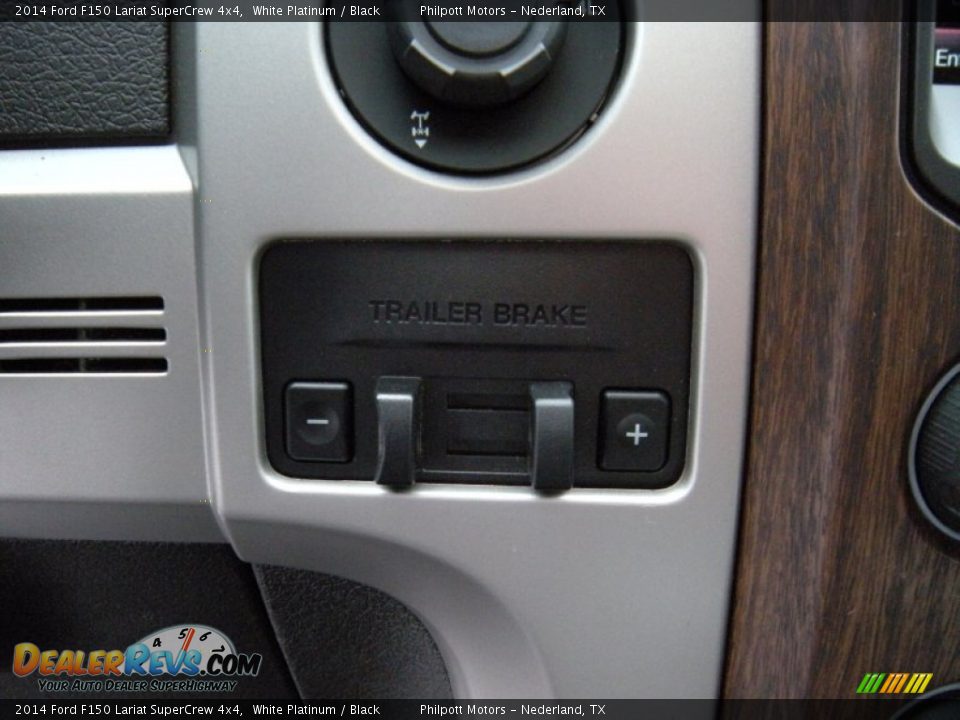2014 Ford F150 Lariat SuperCrew 4x4 White Platinum / Black Photo #35