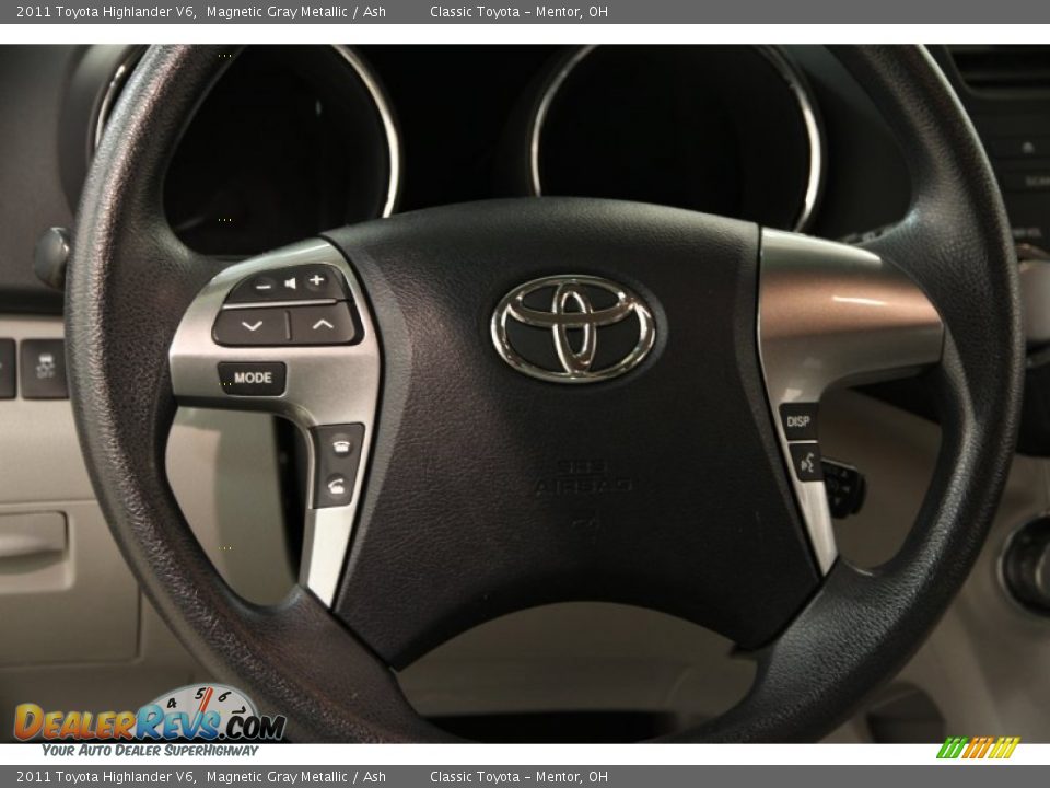 2011 Toyota Highlander V6 Magnetic Gray Metallic / Ash Photo #7