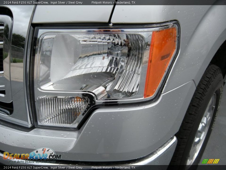 2014 Ford F150 XLT SuperCrew Ingot Silver / Steel Grey Photo #9
