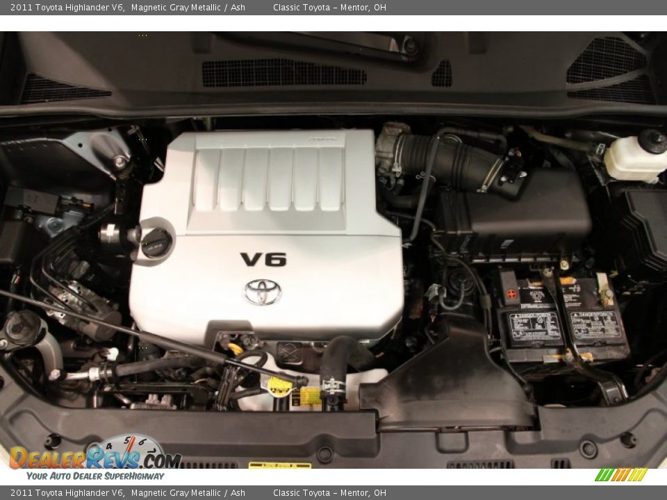 2011 Toyota Highlander V6 Magnetic Gray Metallic / Ash Photo #20
