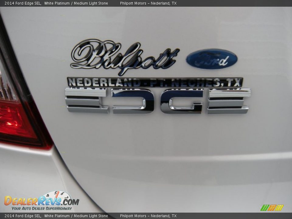 2014 Ford Edge SEL White Platinum / Medium Light Stone Photo #15