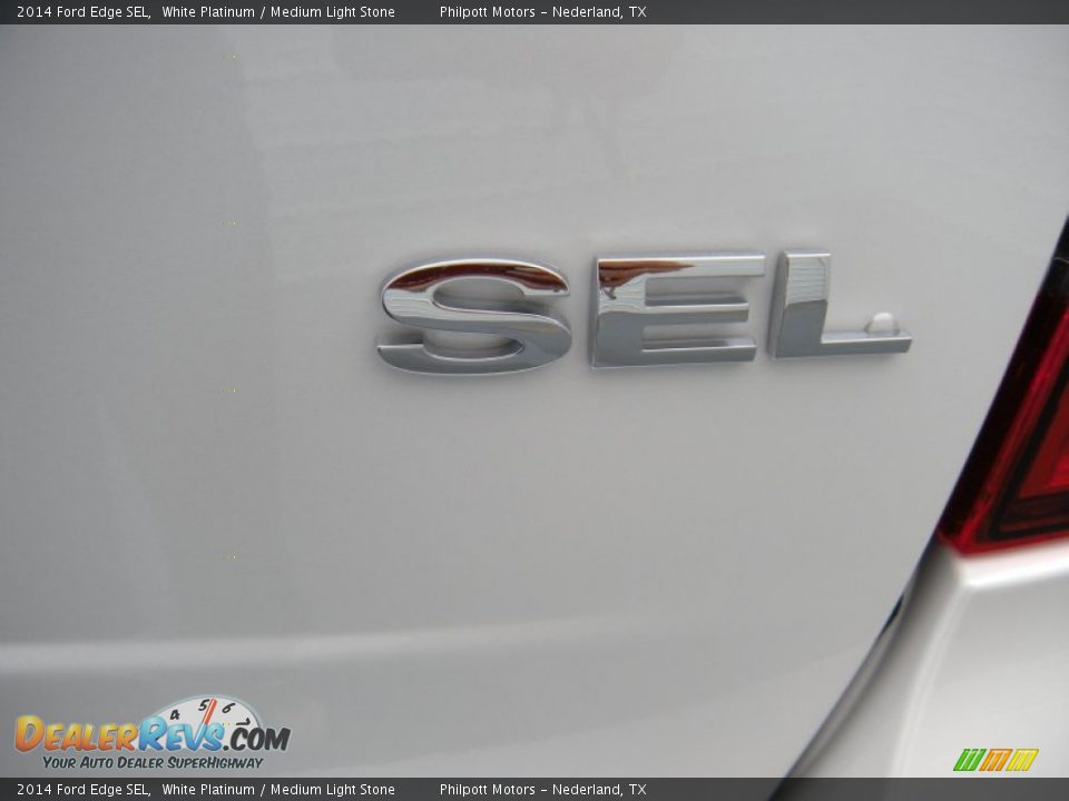 2014 Ford Edge SEL White Platinum / Medium Light Stone Photo #16