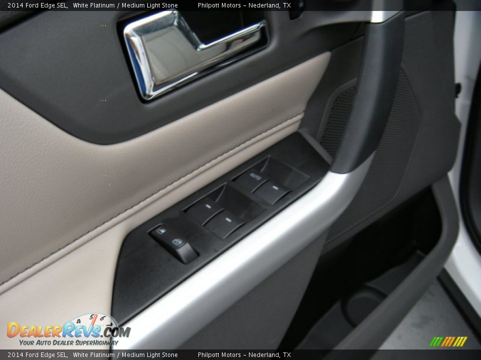2014 Ford Edge SEL White Platinum / Medium Light Stone Photo #25