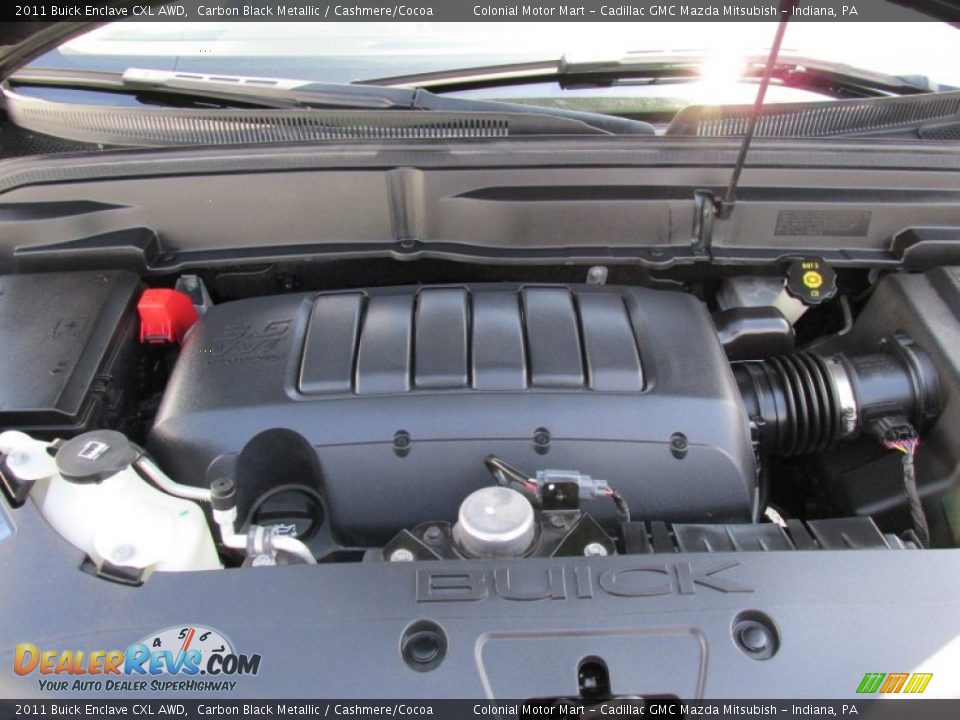 2011 Buick Enclave CXL AWD Carbon Black Metallic / Cashmere/Cocoa Photo #11