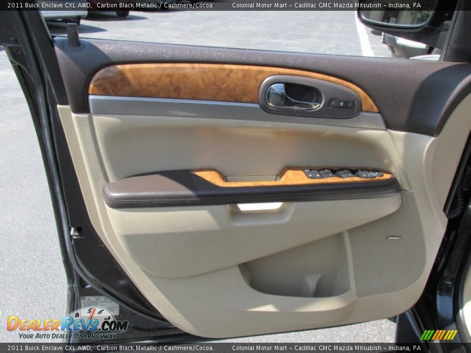 2011 Buick Enclave CXL AWD Carbon Black Metallic / Cashmere/Cocoa Photo #12
