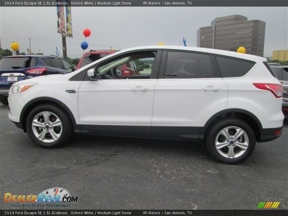 2014 Ford Escape SE 1.6L EcoBoost Oxford White / Medium Light Stone Photo #3
