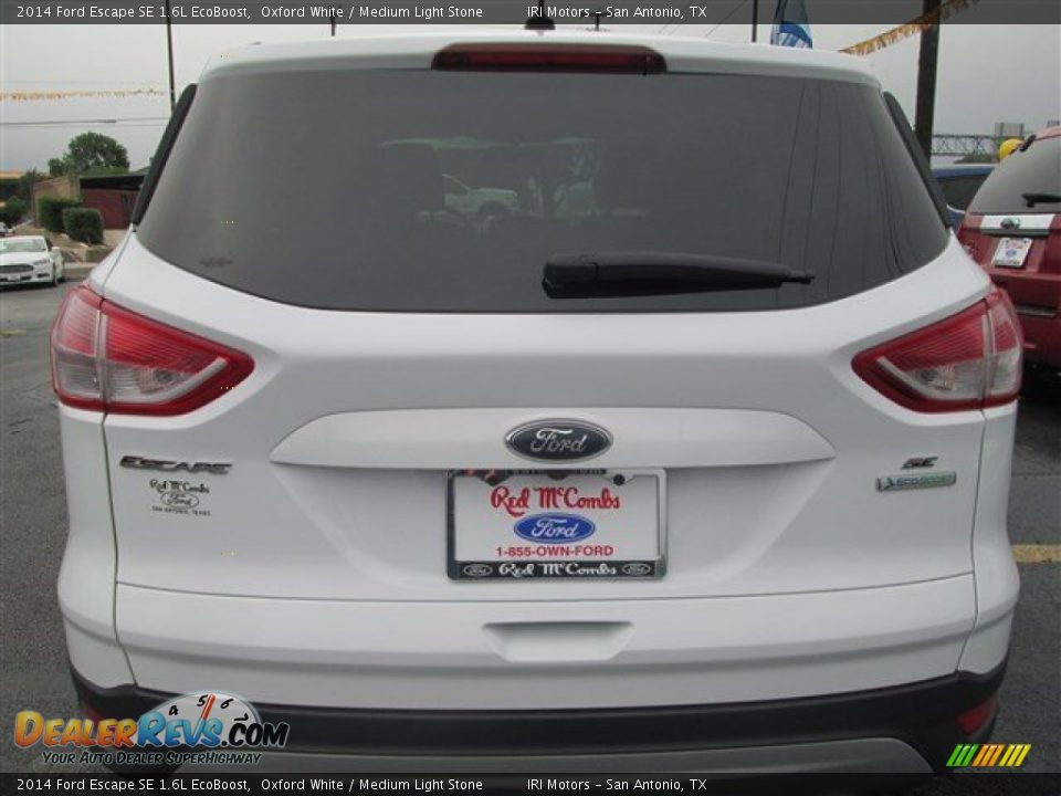 2014 Ford Escape SE 1.6L EcoBoost Oxford White / Medium Light Stone Photo #5