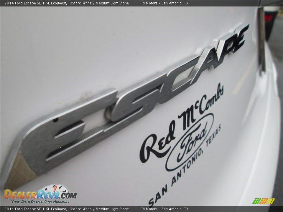 2014 Ford Escape SE 1.6L EcoBoost Oxford White / Medium Light Stone Photo #6