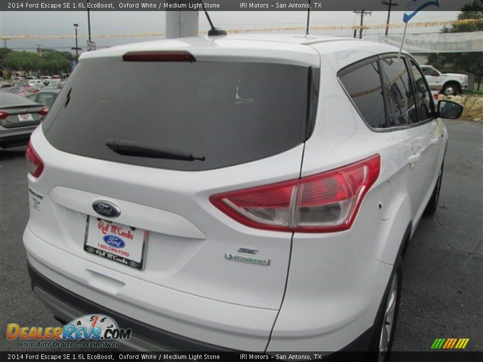 2014 Ford Escape SE 1.6L EcoBoost Oxford White / Medium Light Stone Photo #8