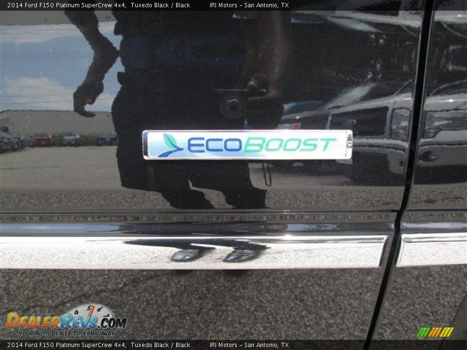 2014 Ford F150 Platinum SuperCrew 4x4 Tuxedo Black / Black Photo #11