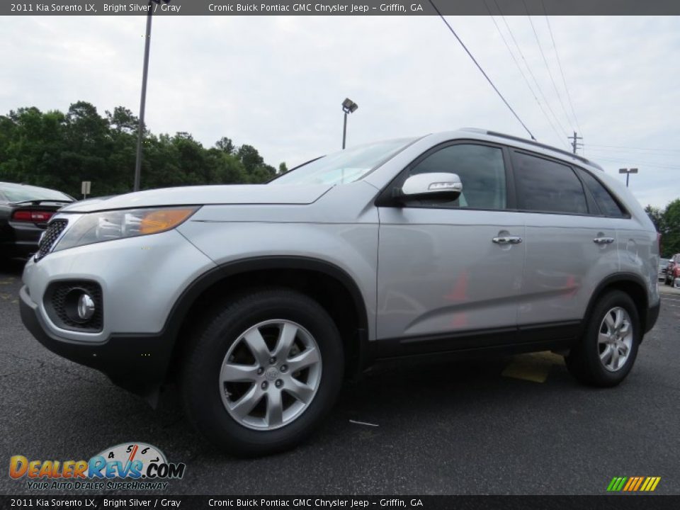 2011 Kia Sorento LX Bright Silver / Gray Photo #3