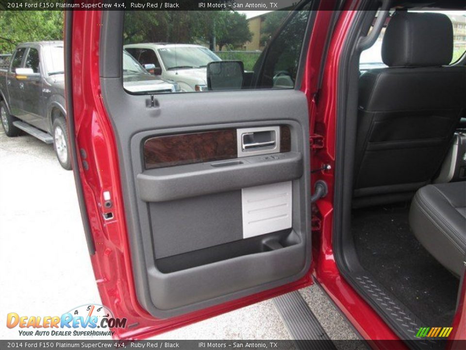 2014 Ford F150 Platinum SuperCrew 4x4 Ruby Red / Black Photo #13
