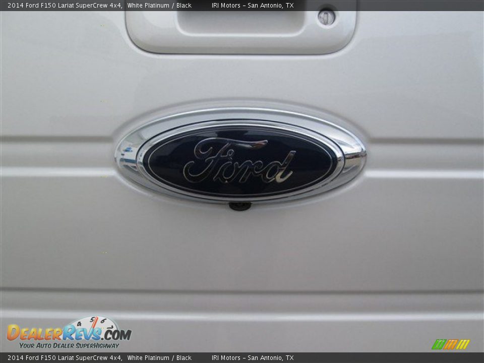 2014 Ford F150 Lariat SuperCrew 4x4 White Platinum / Black Photo #7