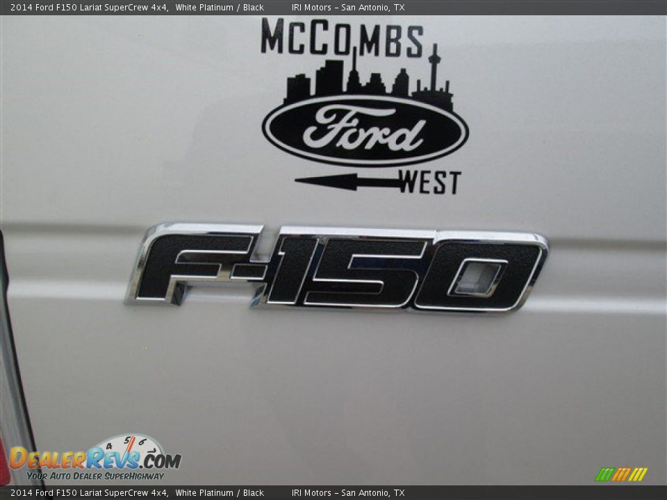 2014 Ford F150 Lariat SuperCrew 4x4 White Platinum / Black Photo #8