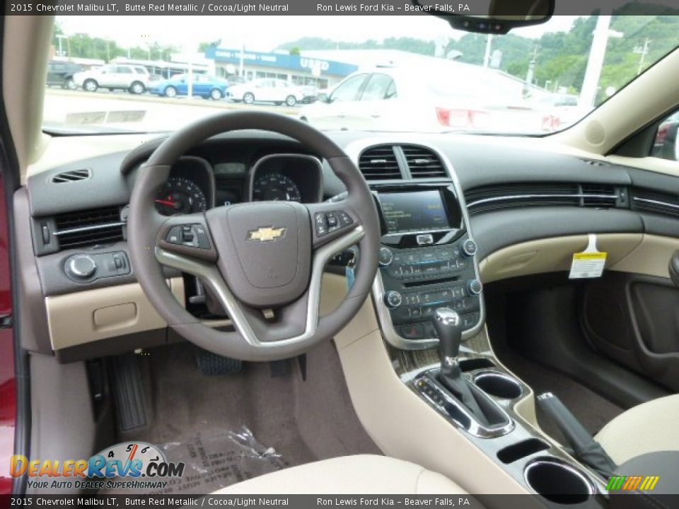 Cocoa/Light Neutral Interior - 2015 Chevrolet Malibu LT Photo #12
