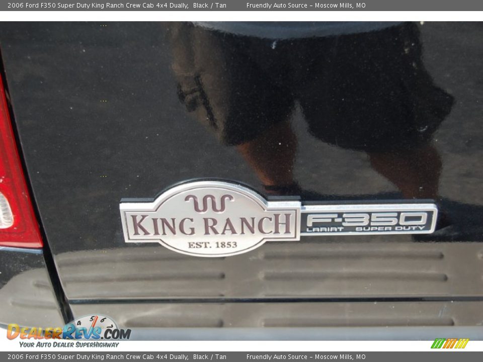 2006 Ford F350 Super Duty King Ranch Crew Cab 4x4 Dually Black / Tan Photo #17